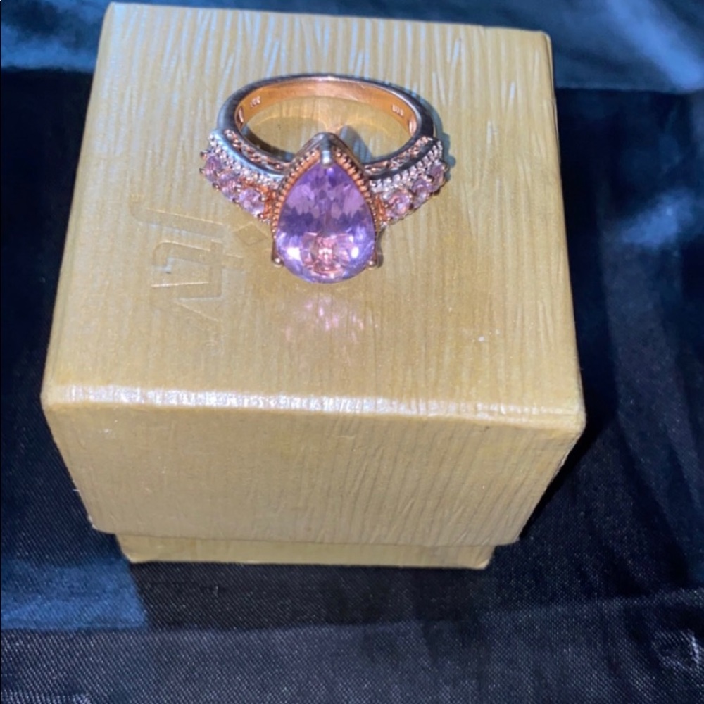 Lavender/purple colored promise ring